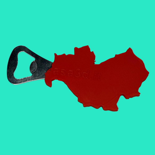 Apribottiglie “Molise” in PLA Stampato in 3D con Anima in Metallo