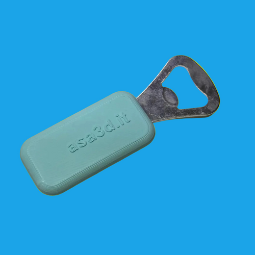 Apribottiglie "Song r'sernia” in PLA Stampato in 3D con Anima in Metallo